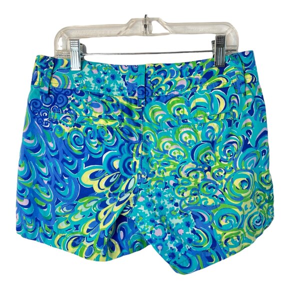 Lilly Pulitzer The Callahan Short in Sea Blue Lilly’s Lagoon Size 0 - Picture 3 of 6